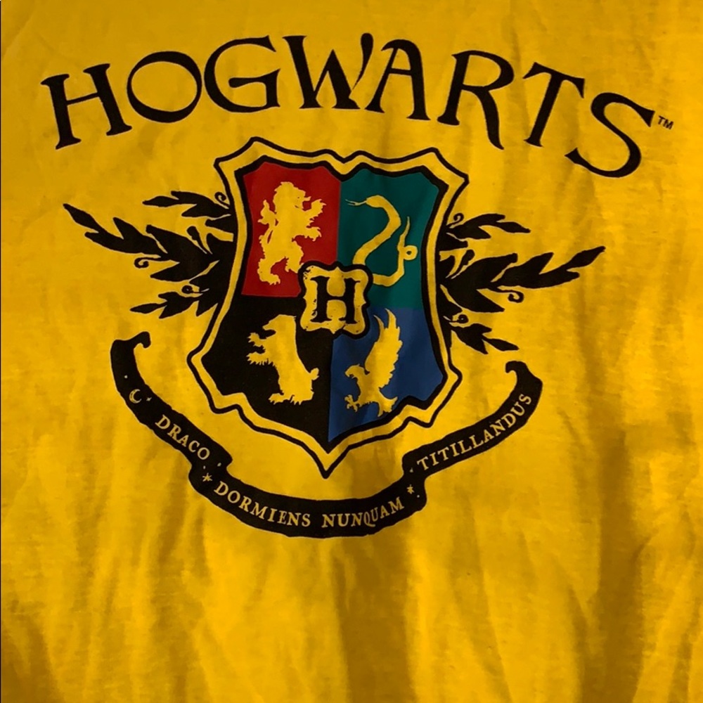 Yellow Harry Potter Hogwarts T-shirt - Picture 2 of 6